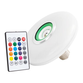 BLUETOOTH HOPARLÖRLÜ KUMANDALI 15 WATT RGB AKILLI LED AMPUL (K0)
