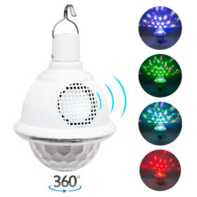 BLUETOOTH DESTEKLİ ANİMASYONLU 10 WATT ŞARJLI UFO TİP DİSKO TOPU (K0)