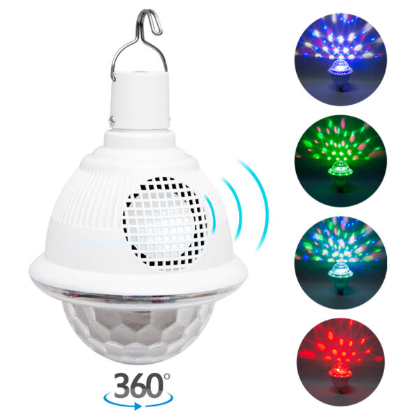 BLUETOOTH DESTEKLİ ANİMASYONLU 10 WATT ŞARJLI UFO TİP DİSKO TOPU (K0)
