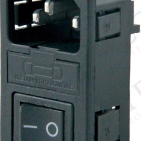 C14 POWER SOKET ERKEK ANAHTARLI+FUSELİ KULAKSIZ UL (IC-214A-S) (K0)
