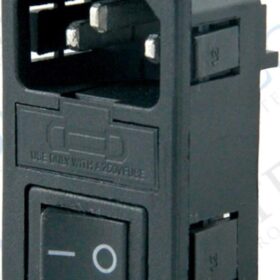 C14 POWER SOKET ERKEK ANAHTARLI+FUSELİ KULAKSIZ AS-10 (IC-214A) (K0)