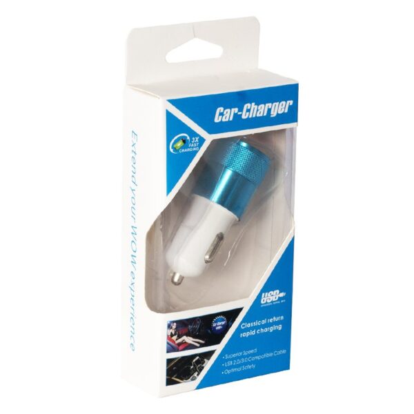 ÇAKMAK ARAÇ ŞARJI USB 2 PORT 5 V 2.1 A (K0) - Görsel 3