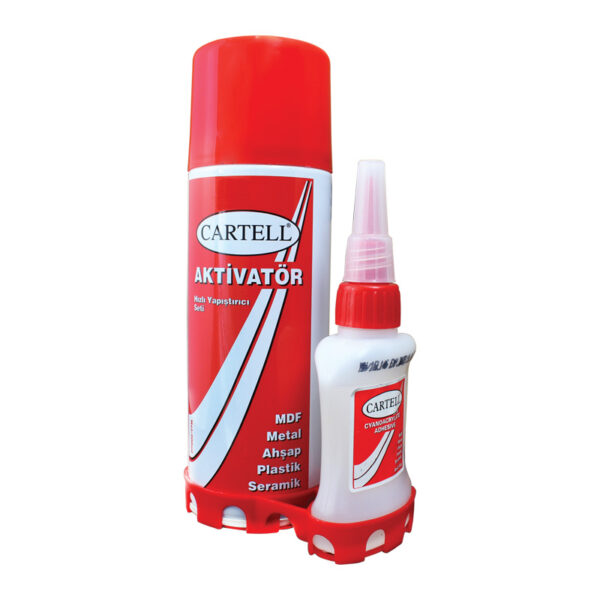 CARTELL HIZLI YAPIŞTIRICI SETİ (AKTİVATÖR)  200ML (K0)