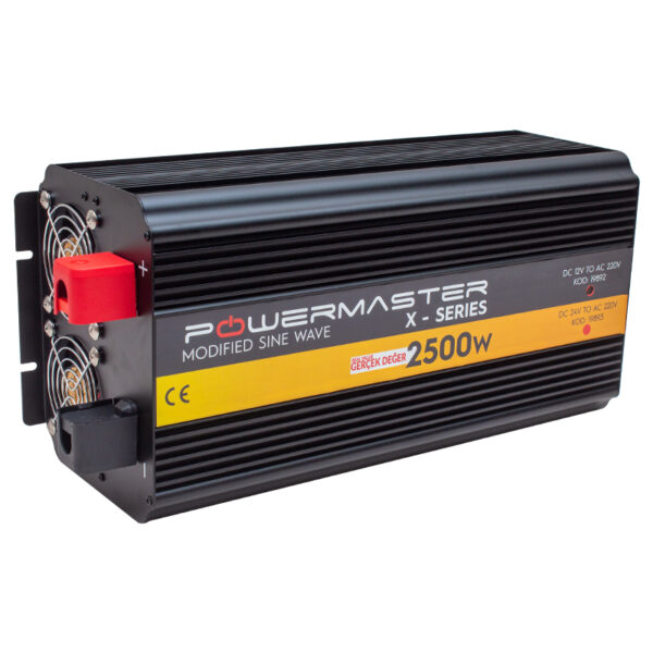 ÇİFT DİJİTAL EKRAN 12 VOLT - 2500 WATT MODIFIED SINUS WAVE INVERTER (K0)