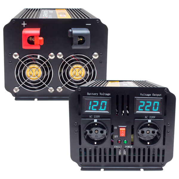 ÇİFT DİJİTAL EKRAN 12 VOLT - 1800 WATT MODIFIED SINUS WAVE INVERTER (K0) - Görsel 2