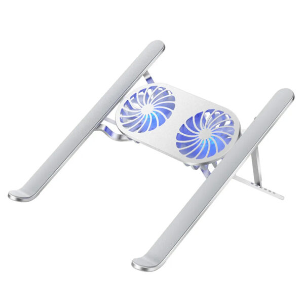 ÇİFT FANLI TAŞINABİLİR ALÜMİNYUM NOTEBOOK SOĞUTUCU STAND (K0)