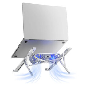 ÇİFT FANLI TAŞINABİLİR ALÜMİNYUM NOTEBOOK SOĞUTUCU STAND (K0)