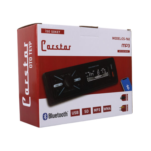 ÇİFT USB/SD/FM/AUX/BLUETOOTH KUMANDALI OTO TEYP 4X60 WATT CS-960 (K0) - Görsel 4
