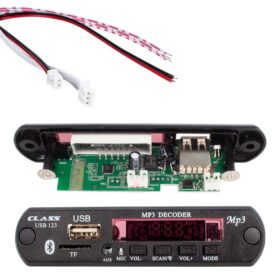 CLASS USB-123 12 VOLT SD+AF+VR OTO TEYP MİKROFONLU USB/SD ÇEVİRİCİ DİJİTAL PLAYER USB BOARD (K0)