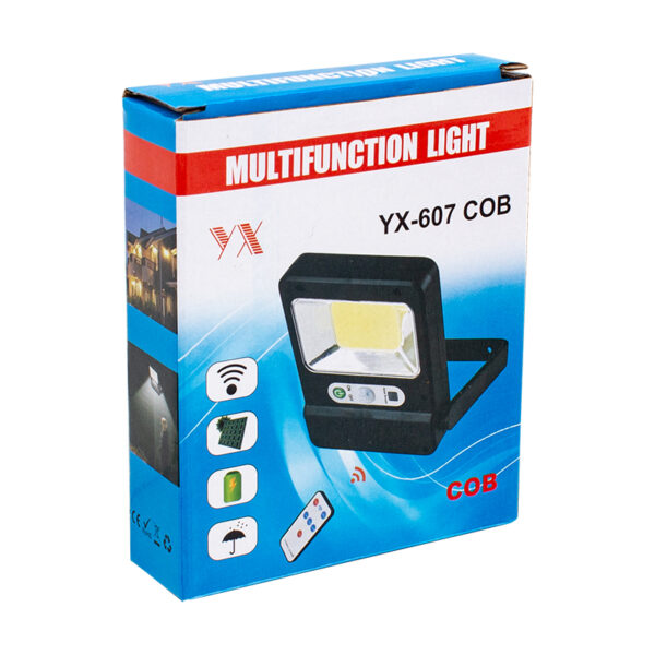 COB LEDLİ SOLAR PANELLİ ÇOK FONKSİYONLU LAMBA (K0) - Görsel 2