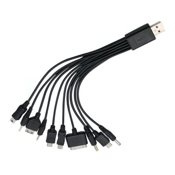 ÇOK FONKSİYONLU 10LU USB ŞARJ ALETİ KABLO (K0) - Görsel 3