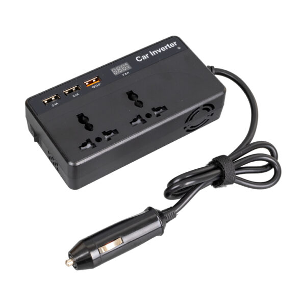 CZ01/12V-24V 12-24 VOLT 200 WATT 3 USB GİRİŞLİ ARAÇ POWER INVERTER (K0) - Görsel 3