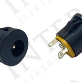 DC JAK 2.1MM YUVARLAK GEÇMELİ SİYAH (IC-257B) (K0)