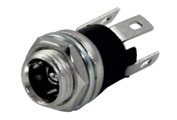 DC JAK ÜSTTEN SOMUNLU 2.1MM SOMUNLU Ø8MM (IC-258A) (K0)