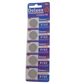 DELEEX CR2016 3 VOLT LİTYUM PARA PİL 5Lİ PAKET (K0)