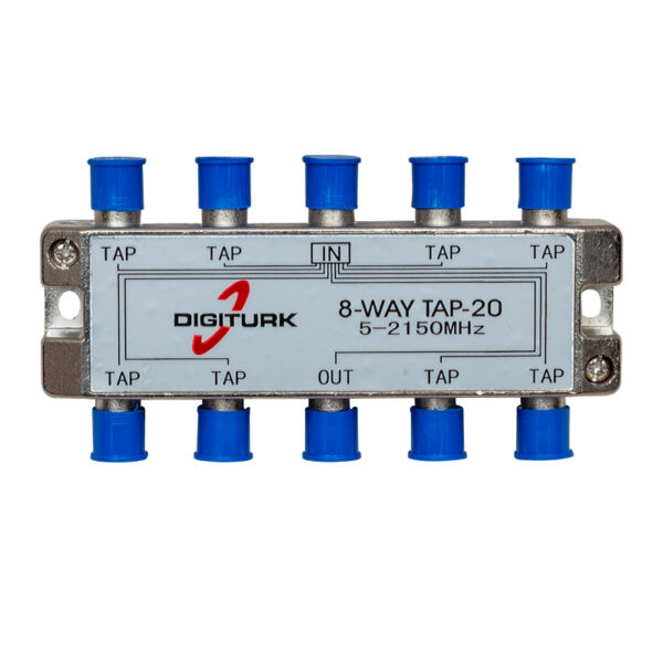 DIGITURK 5-2150 MHZ 20DB 8 YOLLU TAP SWITCH 1/8 SPLITTER (K0)