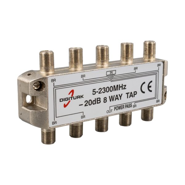 DIGITURK 5-2150 MHZ 20DB 8 YOLLU TAP SWITCH 1/8 SPLITTER (K0) - Görsel 3