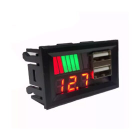 DİJİTAL VOLTMETRE USB ÇIKIŞLI AKÜ GÖSTERGELİ DC 12V (IC278C) (K0)
