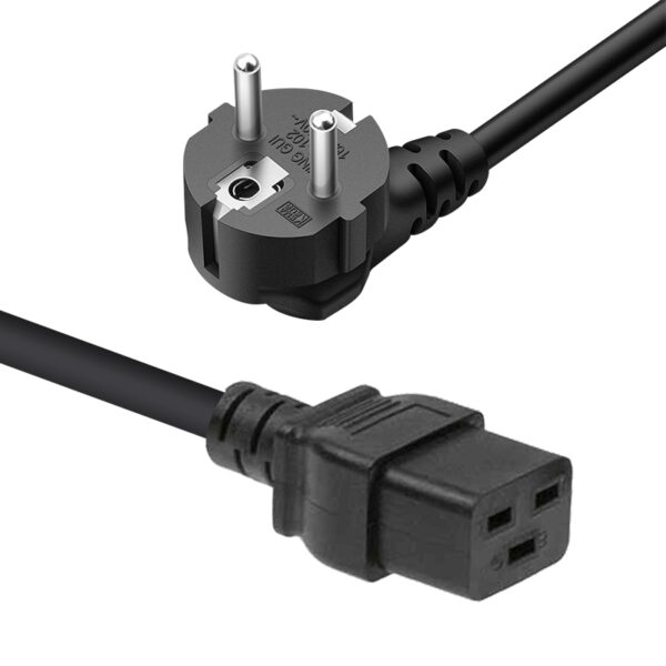 DİKDÖRTGEN GİRİŞLİ 1.8 METRE C19 POWER KABLO (K0)