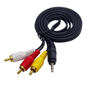 DİSCMAN KABLOSU 1.5 METRE (3.5MM STEREO 3 BOĞUMLU - 3RCA KABLO) (K0)