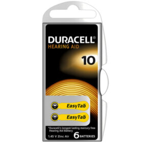 DURACELL 10 NO KULAKLIK PİLİ 6LI PAKET (K0)