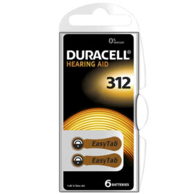 DURACELL 312 NO KULAKLIK PİLİ 6LI PAKET (K0)