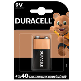 DURACELL 9 VOLT ALKALİN PİL TEKLİ (K0)