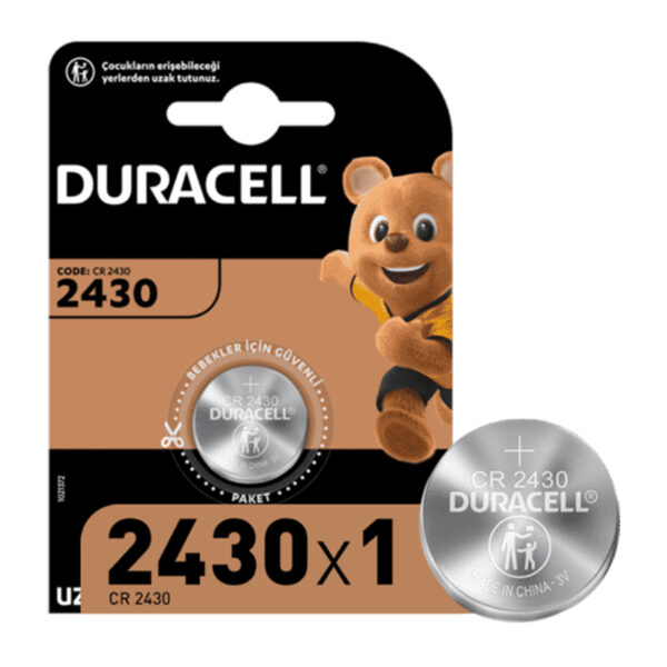 DURACELL CR2430 LİTYUM PİL TEK FİYAT (K0)