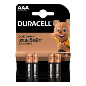 DURACELL LR03/MN2400 AAA İNCE PİL (4LÜ) PAKET FİYAT (K0)