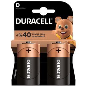 DURACELL LR20/MN1300 D BÜYÜK BOY PİL 2Lİ PAKET (K0)