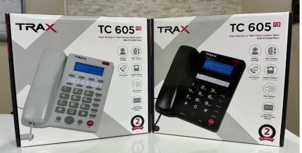 EKRANLI MASAÜSTÜ KABLOLU TELEFON TC-605 (K0)