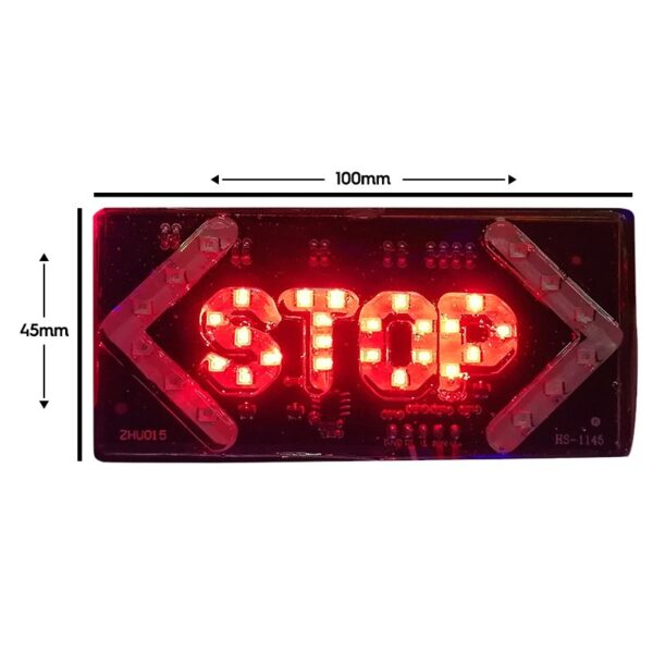 ELEKTRİKLİ İŞARET CİHAZI OKLU STOP KÜÇÜK (K0) - Görsel 3