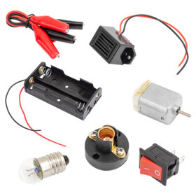 ELEKTROMER 134893 ÖĞRENCİ DENEY KİTİ (PİL YUVASI+DUY+AMPUL+ANAHTAR+MOTOR) (81) (K0)