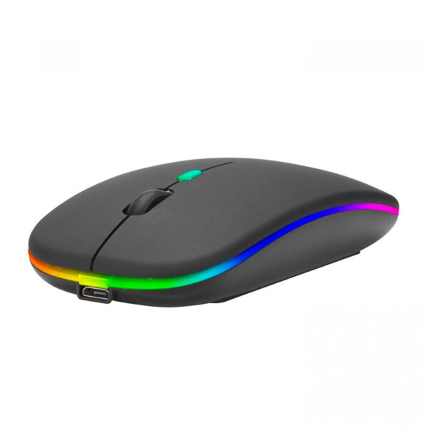 EVEREST SM-BT11 USB SİYAH 2IN1 BLUETOOTH 2.4GHZ ŞARJ EDİLEBİLİR KABLOSUZ MOUSE (K0) - Görsel 3