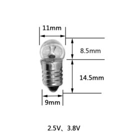 FENER AMPÜL 1.5 VOLT VİDALI  (50LİK PAKET) (K0)