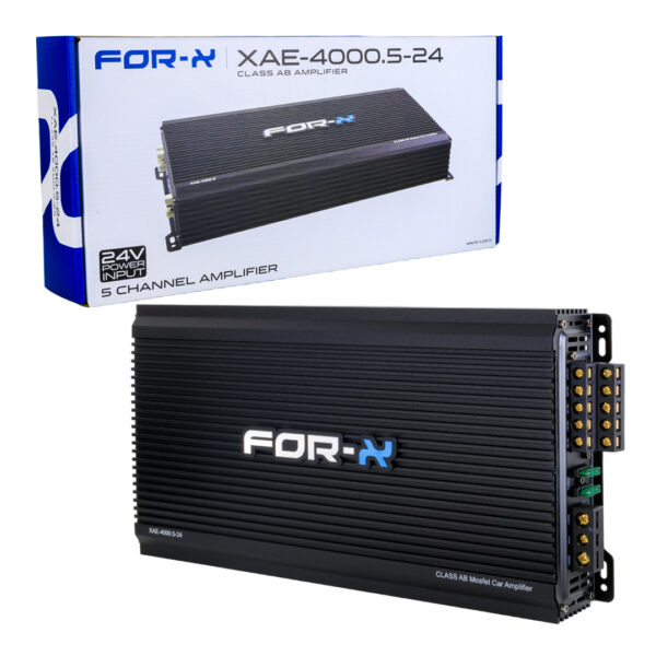 FOR-X XAE-4000.5 5 KANAL 24 VOLT ANFİ (BASS KONTROLLÜ) (81) (K0) - Görsel 4