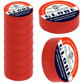 GLOBE İZOLE BANT KIRMIZI 10LUK  0.13MMX19MM (K0)