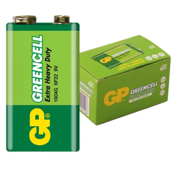 GP 1604G-B GREENCELL 9 VOLT PİL (10LU PAKET) (K0)