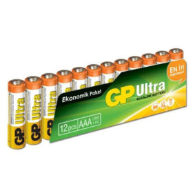 GP 24AU-12Lİ PAKET ALKALİN AAA İNCE PİL (12Lİ FİYAT) (K0)