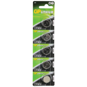 GP CR1616 3V LİTYUM PİL 5Lİ PAKET (K0)