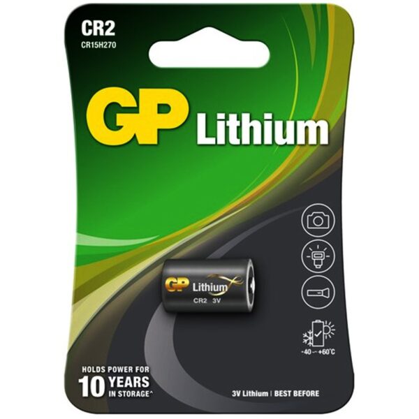 GP CR2 3 VOLT LİTHİUM FOT.MAK. PİLİ (CR2E-2UE1) (K0) - Görsel 3
