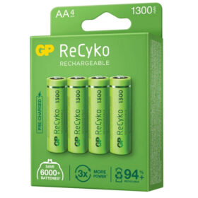 GP RECYKO 1300 NI-MH R6 ŞARJLI AA 4LÜ KALEM PİL (K0)