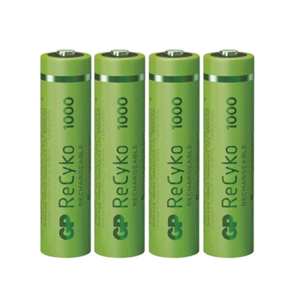 GP RECYKO 950 MAH AAA İNCE 4LÜ ŞARJLI KALEM PİL GP100AAAHCE-2EB4 (GPRHC103E001) (K0) - Görsel 2