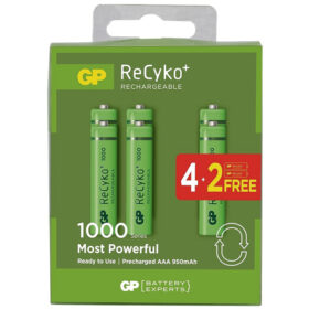GP RECYKO 950 MAH AAA İNCE 4+2 6LI ŞARJLI PİL PAKET FİYATI (K0)