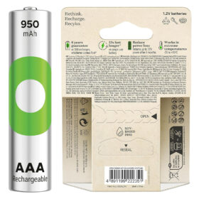 GP RECYKO 950 MAH AAA İNCE 4+2 6LI ŞARJLI PİL PAKET FİYATI (K0)