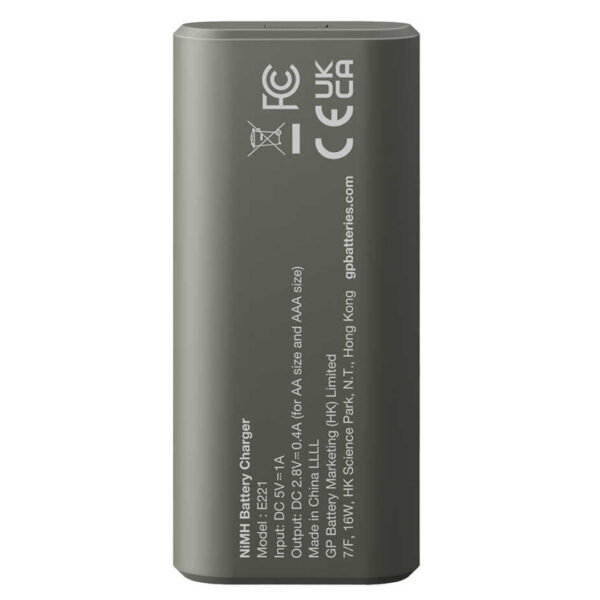GP RECYKO E221 2 X 2600 MAH R6 AA PİLLİ PİL ŞARJ CİHAZI (GP-E221/270AHCER21-2GTLB2) (K0) - Görsel 4