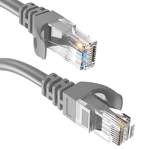 GRİ 2 METRE PATCH ETHERNET CAT6 KABLO (K0) - Görsel 3