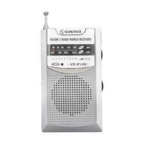 GRİ RENK CEP TİPİ ANALOG FM RADYO VS-R106 (K0)