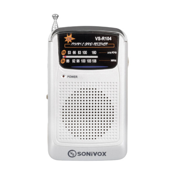 GÜMÜŞ RENK CEP TİPİ ANALOG FM RADYO VS-R104 (K0)