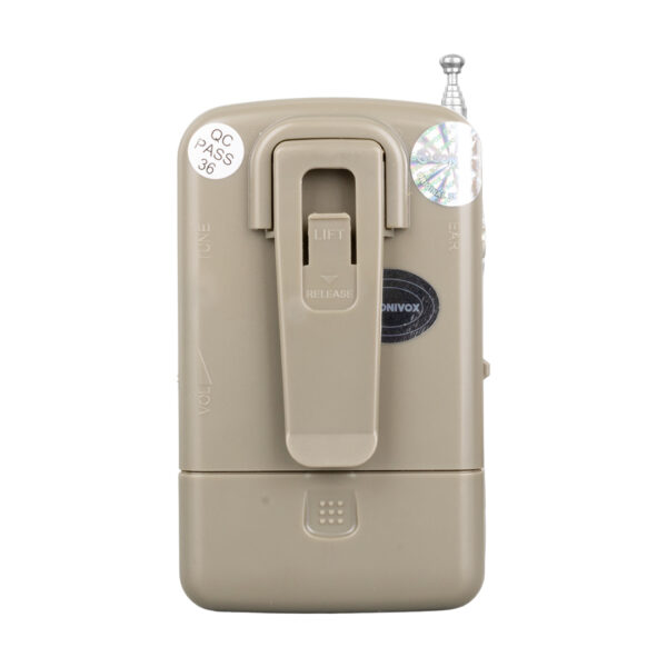 GÜMÜŞ RENK CEP TİPİ ANALOG FM RADYO VS-R104 (K0) - Görsel 2